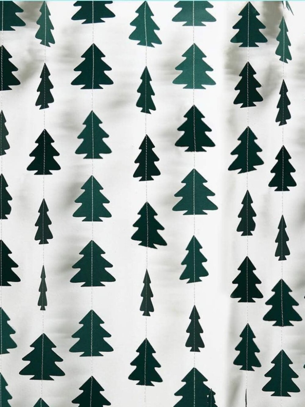 Dark Green Pine Tree Garland Camping Decorations Woodland Theme Baby Shower One